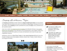 Tablet Screenshot of campingacacias.fr